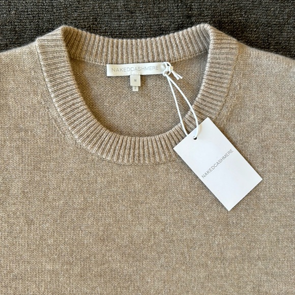 NAKED Cashmere KAIA Crewneck Cashmere Sweater FLAX Oatmeal NakedCashmere - M - Picture 3 of 9